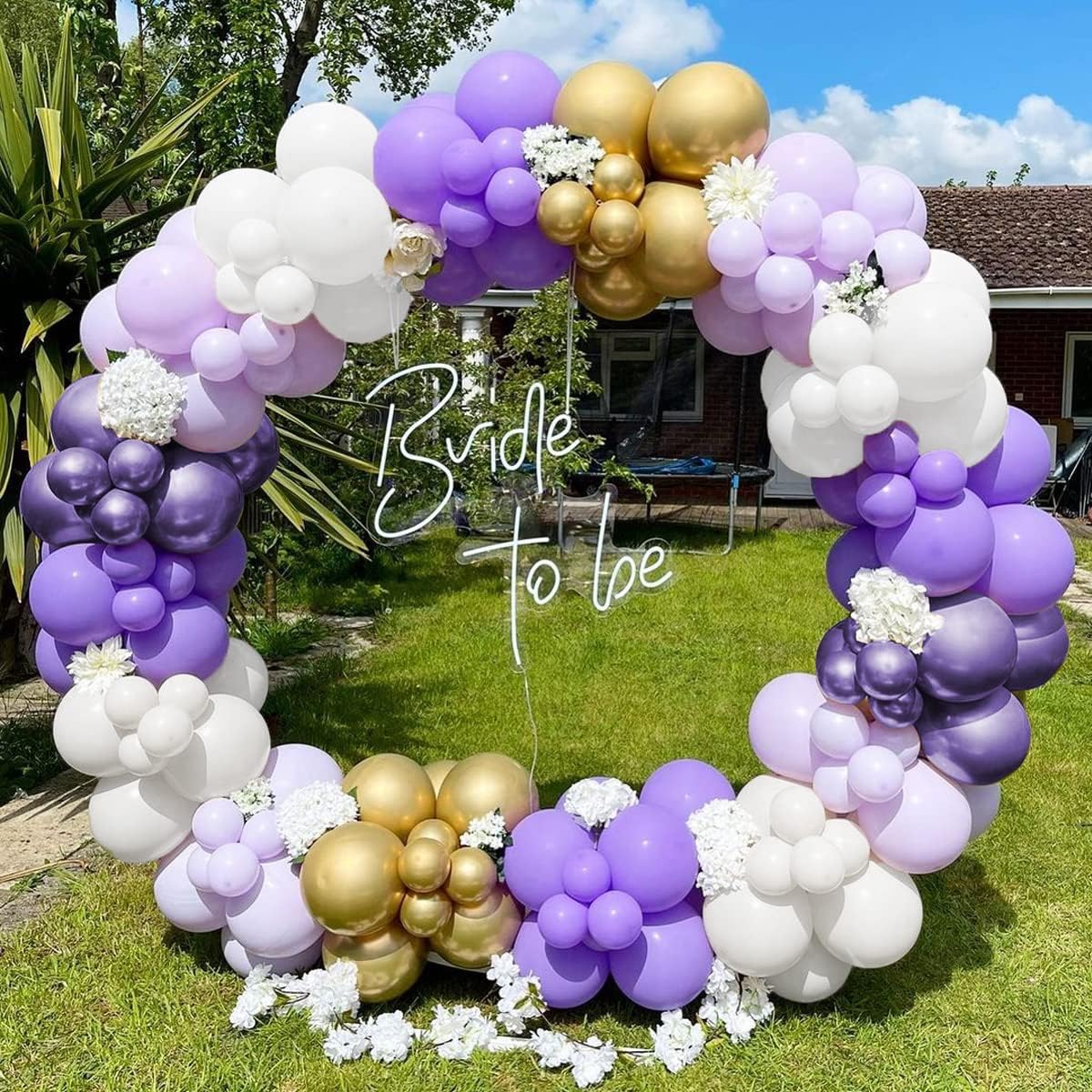 Arche à Ballons Dorée - Kit Complet Pour Décoration D'Événements (Mariage, Anniversaire, Fête) - Facile à Monter